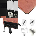 Sleutelrekje met 48 Sleutelhangers - Sleuteletui uit Leer