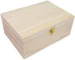 Gepersonaliseerd houten kistje met klapdeksel